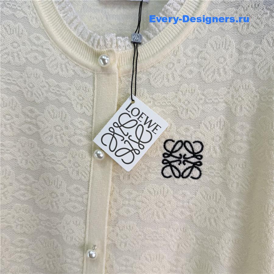 L0ew* embroidered knit cardigan