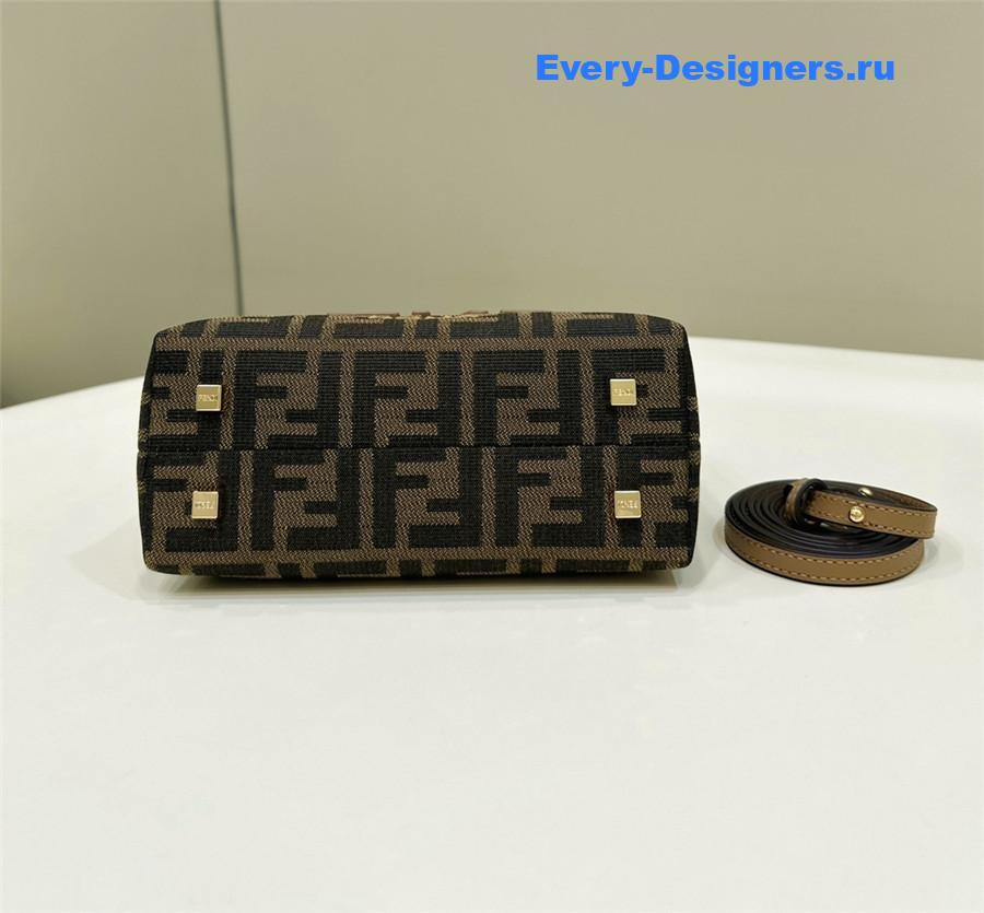 F**di small brown ff boston bag
