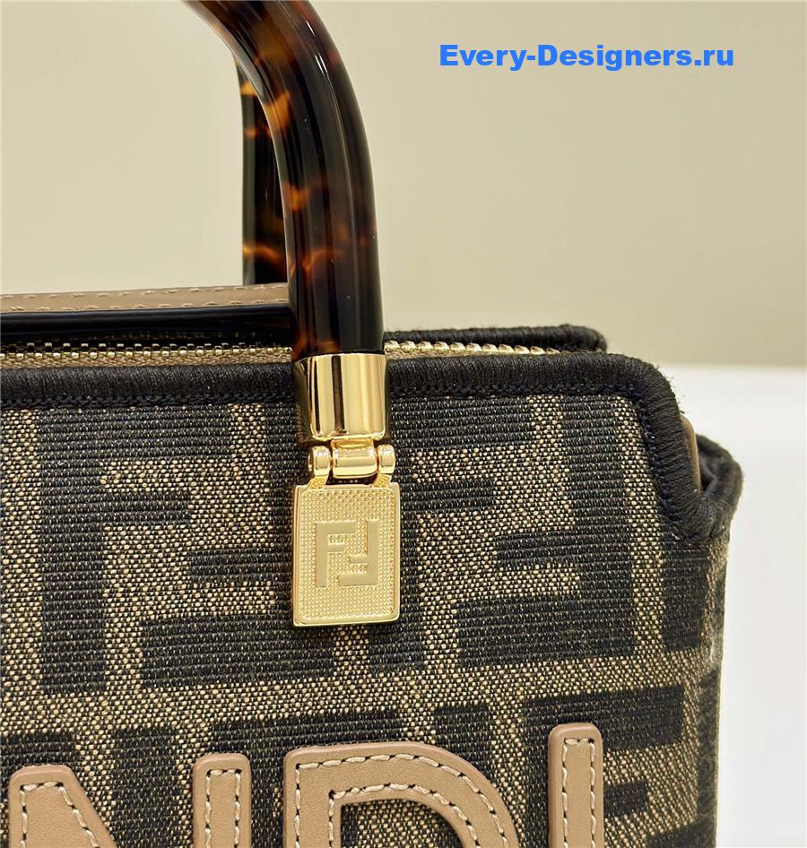 F**di small brown ff boston bag