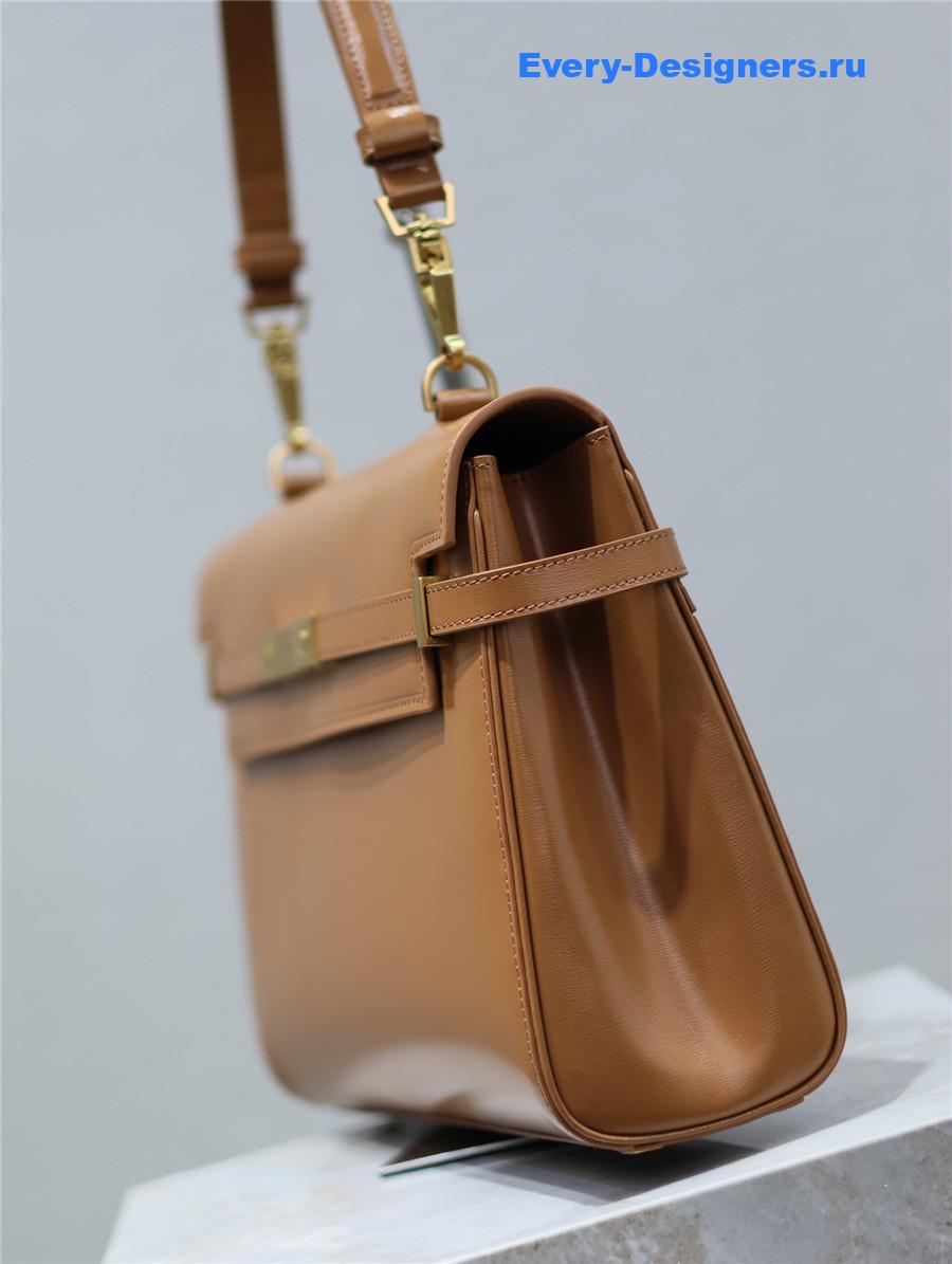 Sa1nt Lau*nt manhattan shoulder bag brown