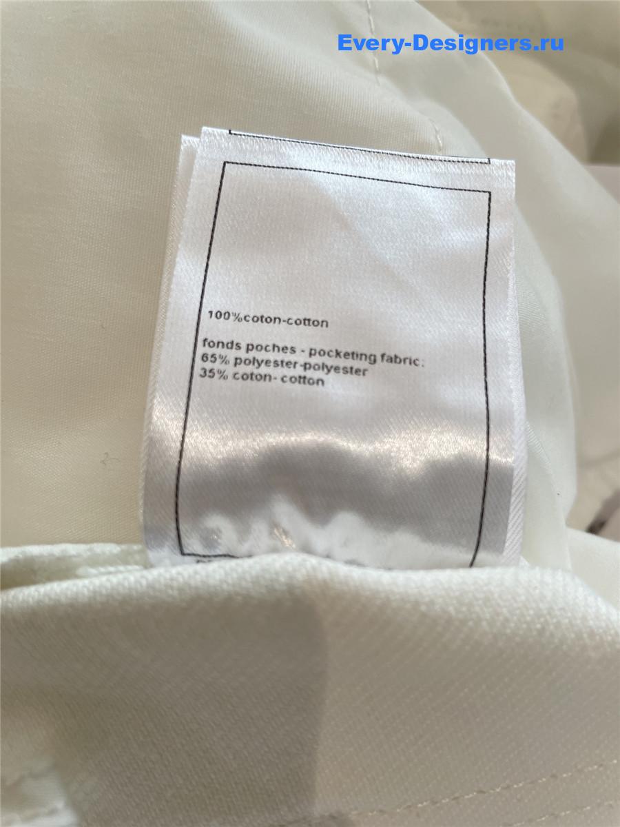 Ch**el white beaded jeans