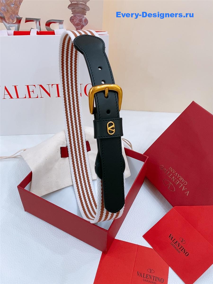 Va1e*ntin0 nano stripe belt