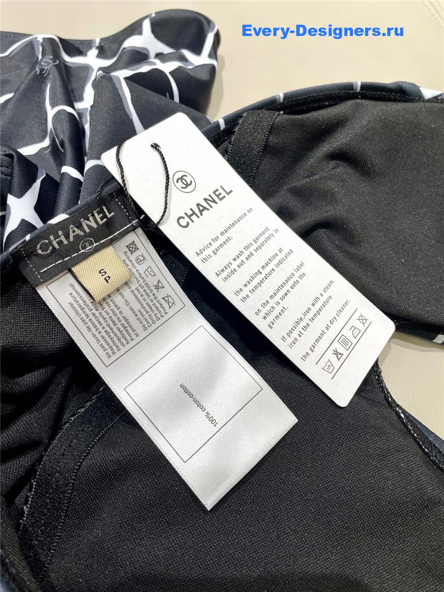 Ch**el coco beach one-piece black swimwear