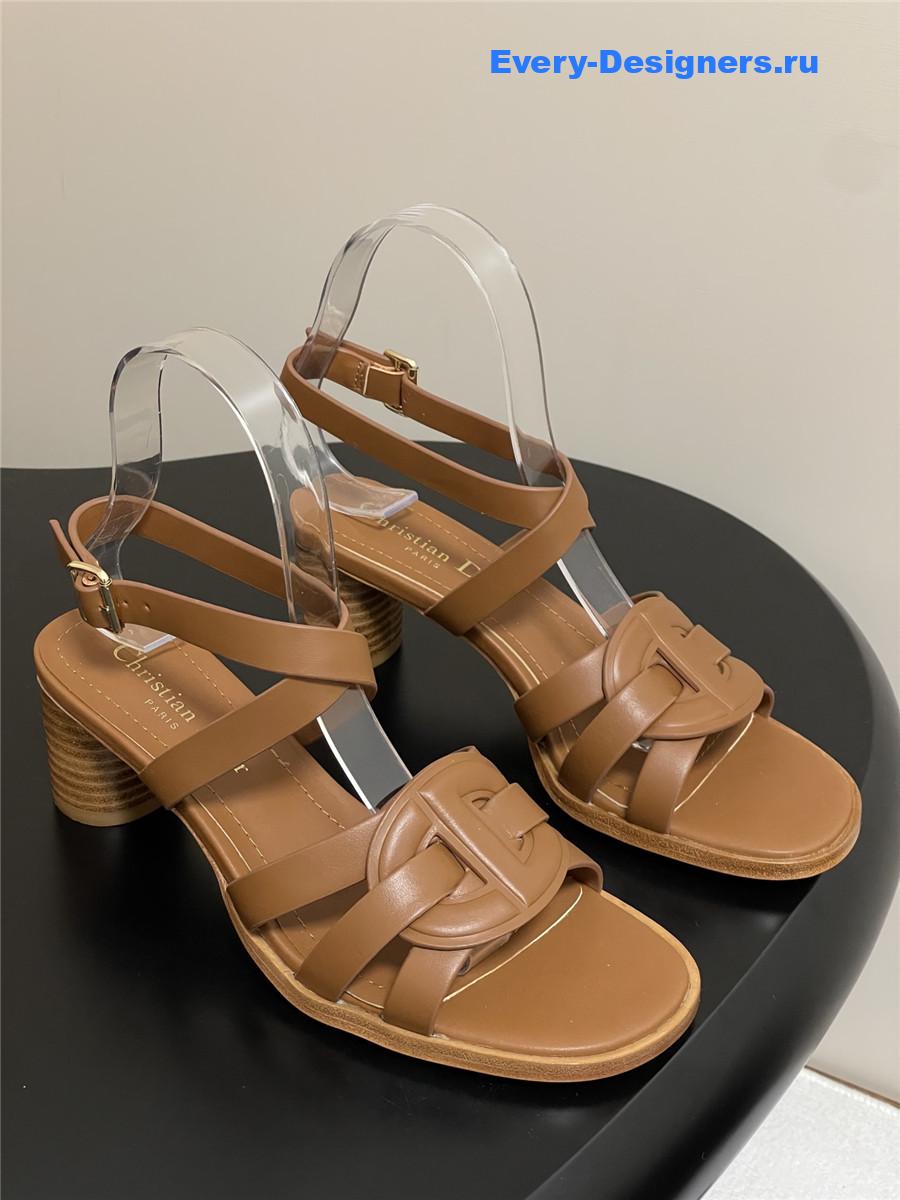 D10r d-club brown heeled sandals