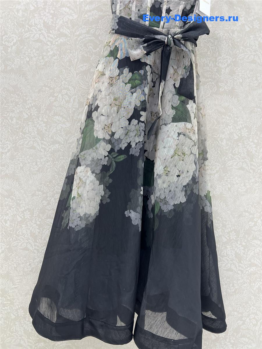 Zimm Dark Hydrangea Slip Dress