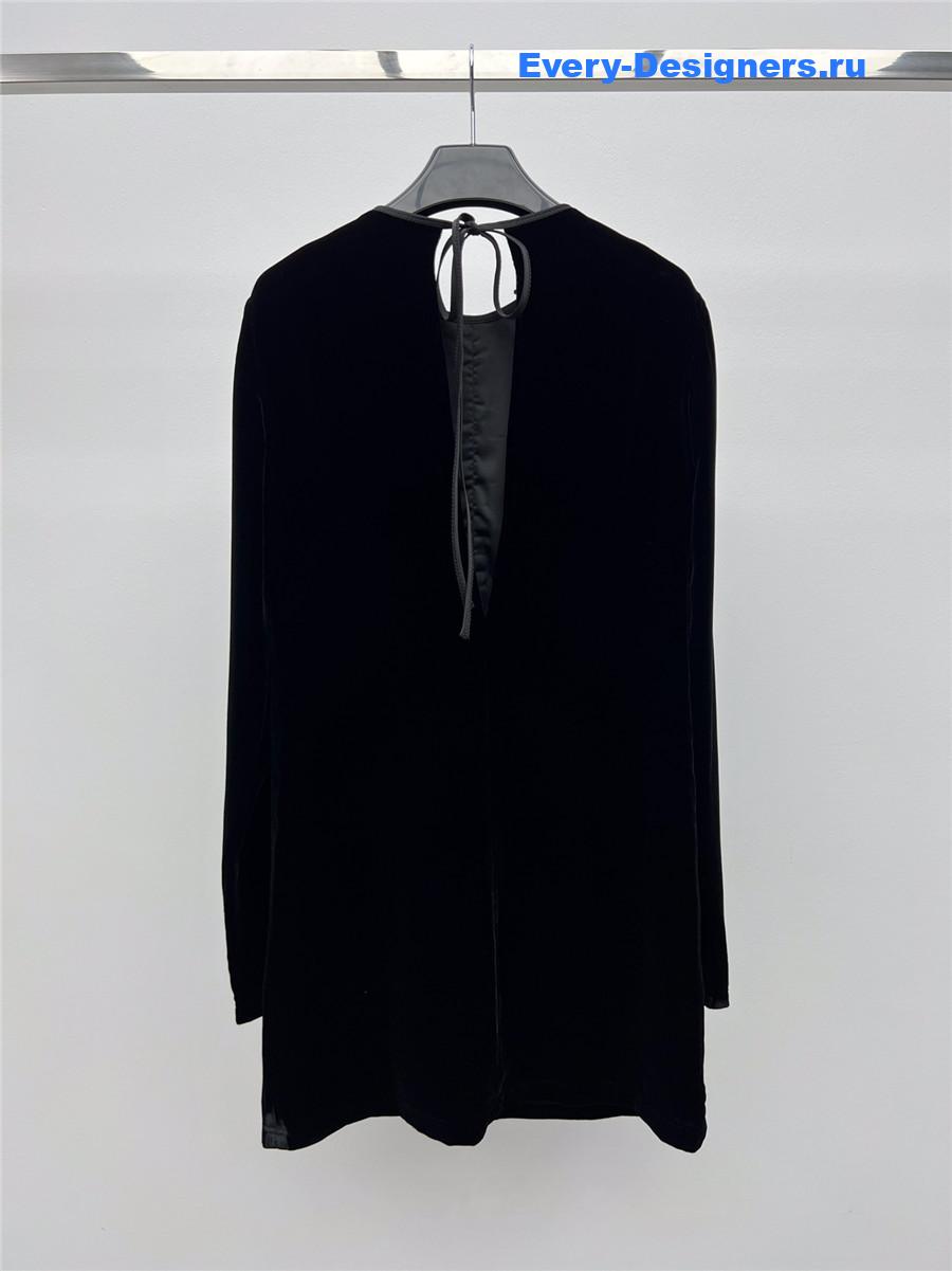 Miu Miu Black Velvet Minidress