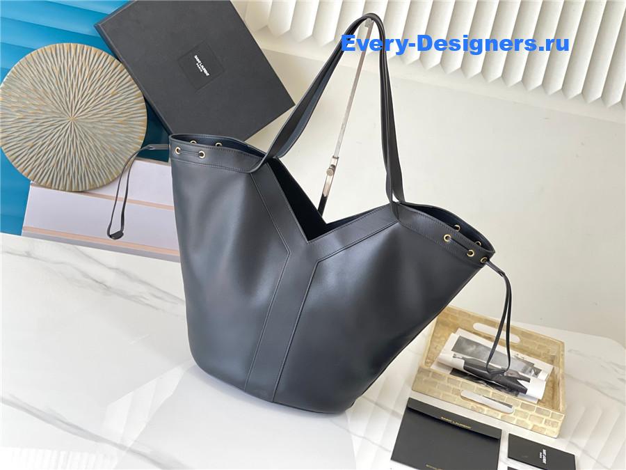 Sa1nt Lau*nt y large hobo in black leather