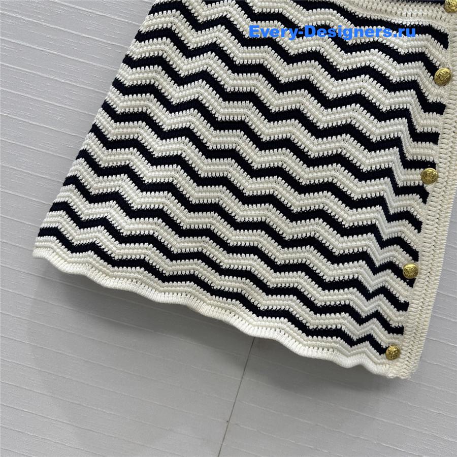 Ce1i*e wave stripe knit skirt