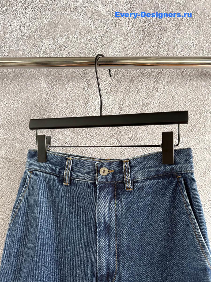 L0ew* logo embroidered straight leg jeans