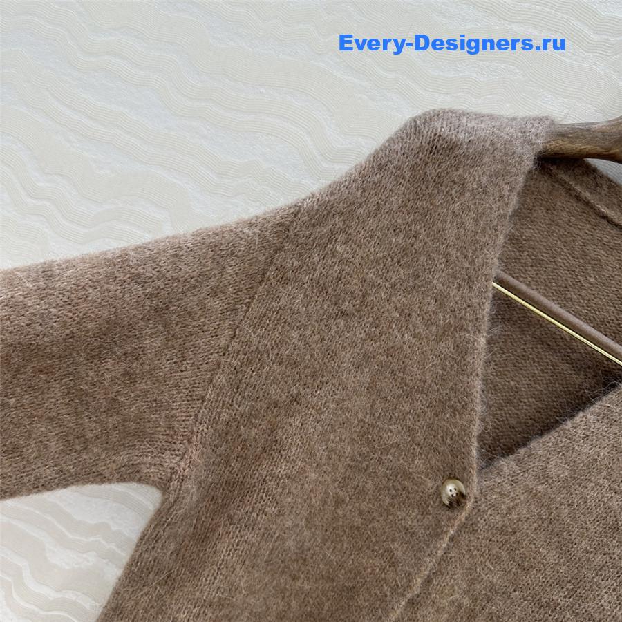 L0r0 P1ana camel cashmere cardigan jacket