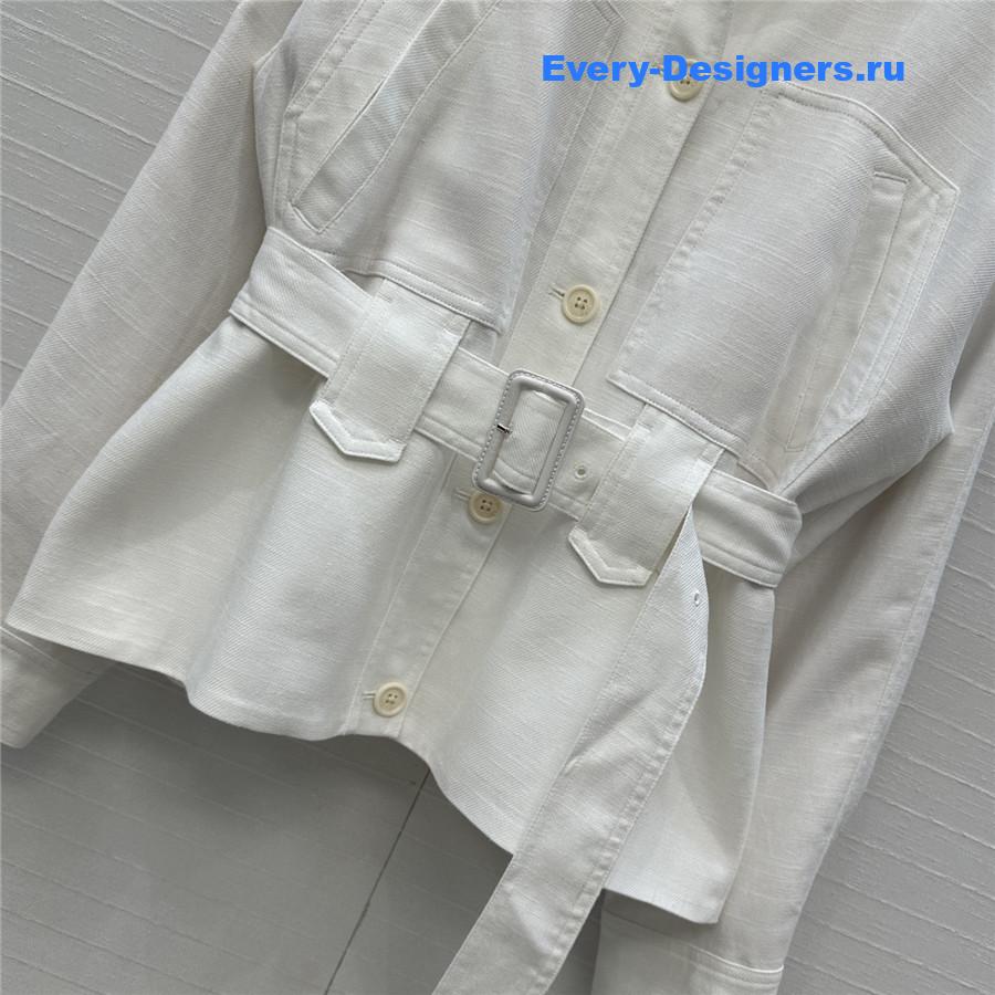 L0r0 P1ana white linen jacket