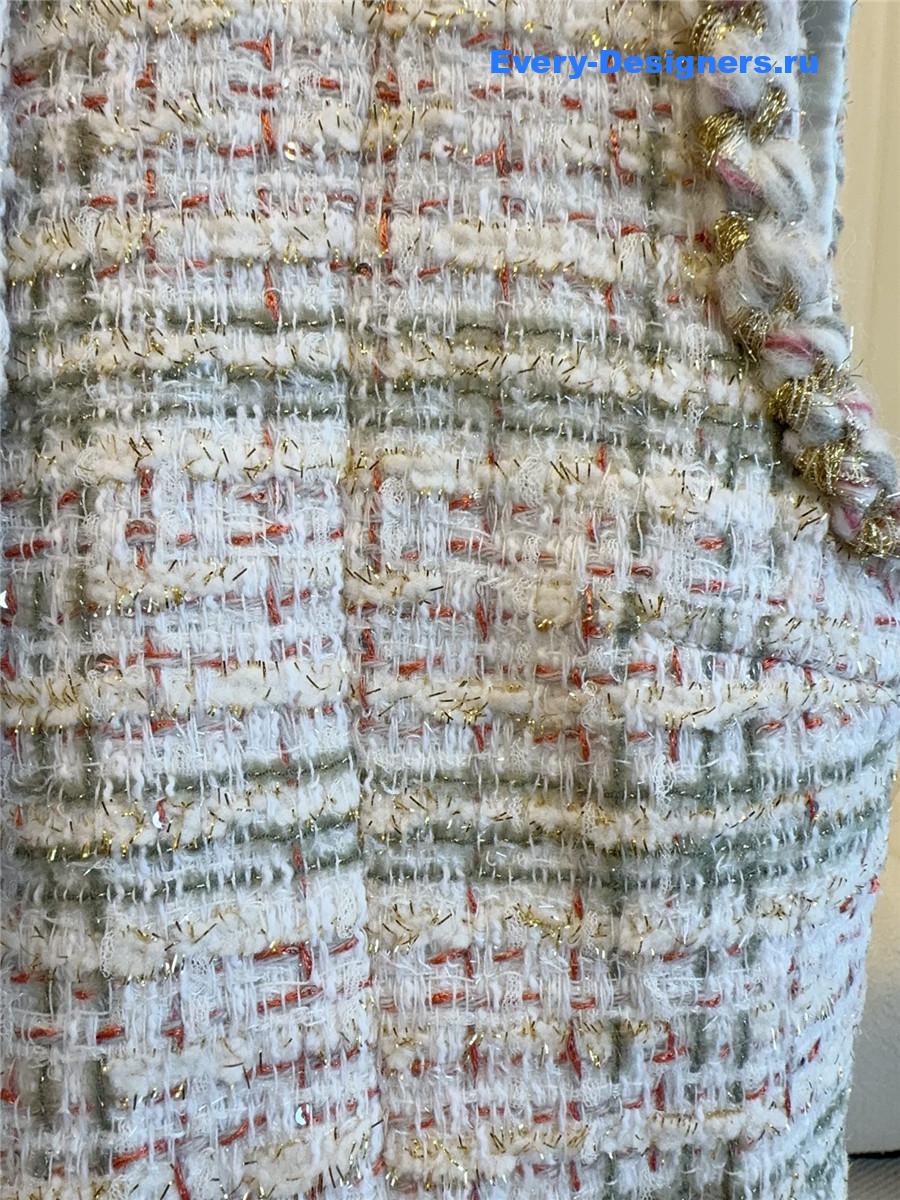 Ch**el tweed vest coat
