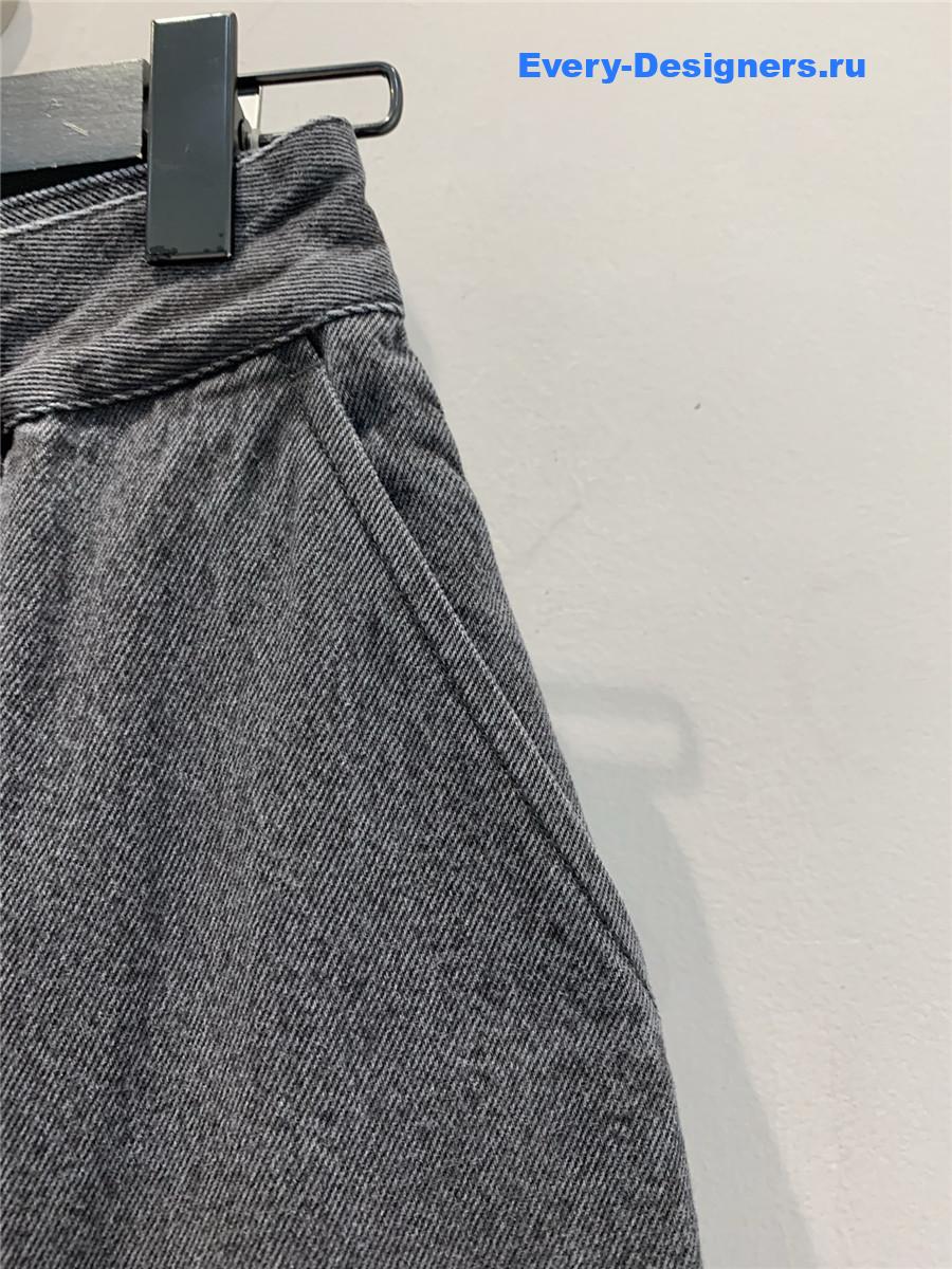 L0ew* dark gray anagram jeans