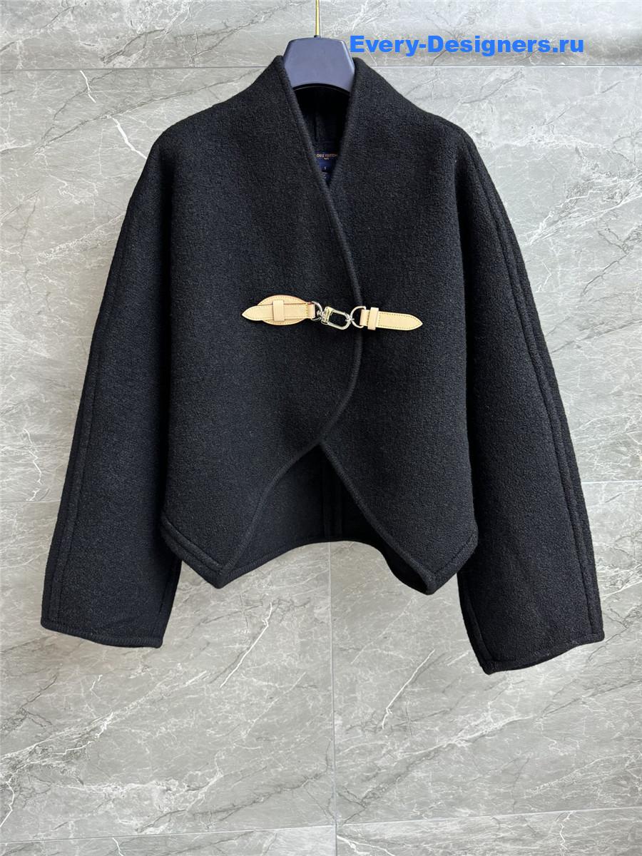 l0vis Vvtt0n black utility clip cardigan