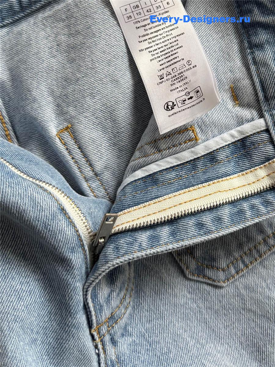 D10r high-rise wide-leg straight jeans