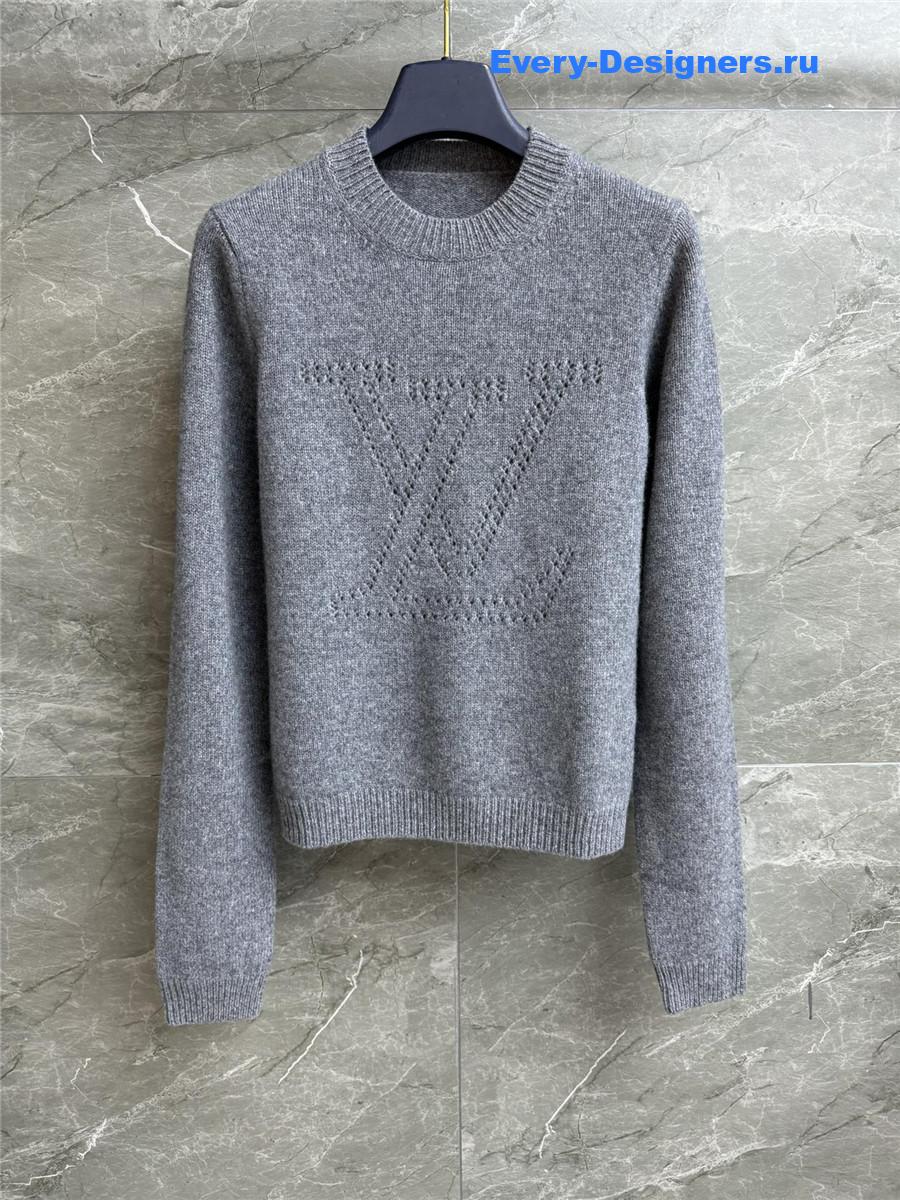 l0vis Vvtt0n grey embroidered signature pullover