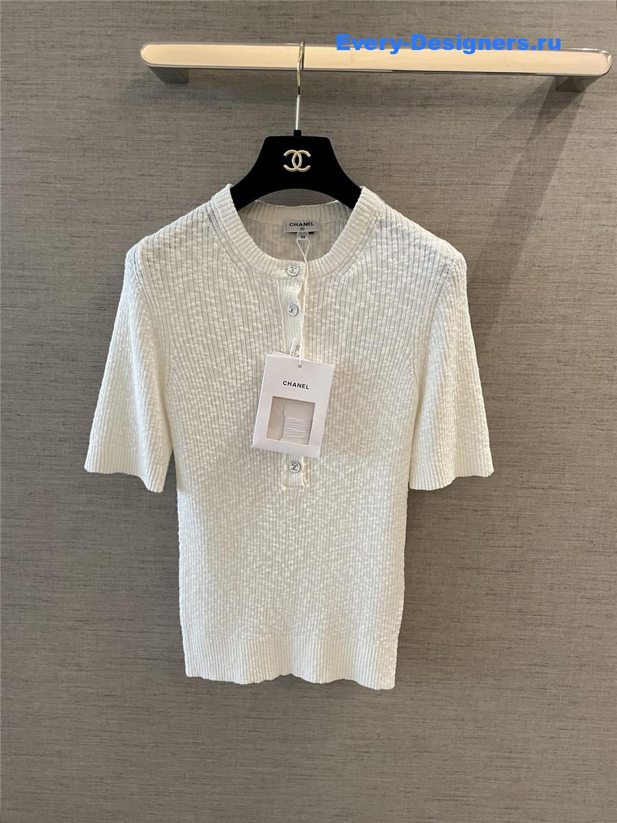 Ch**el coco beach white short sleeve