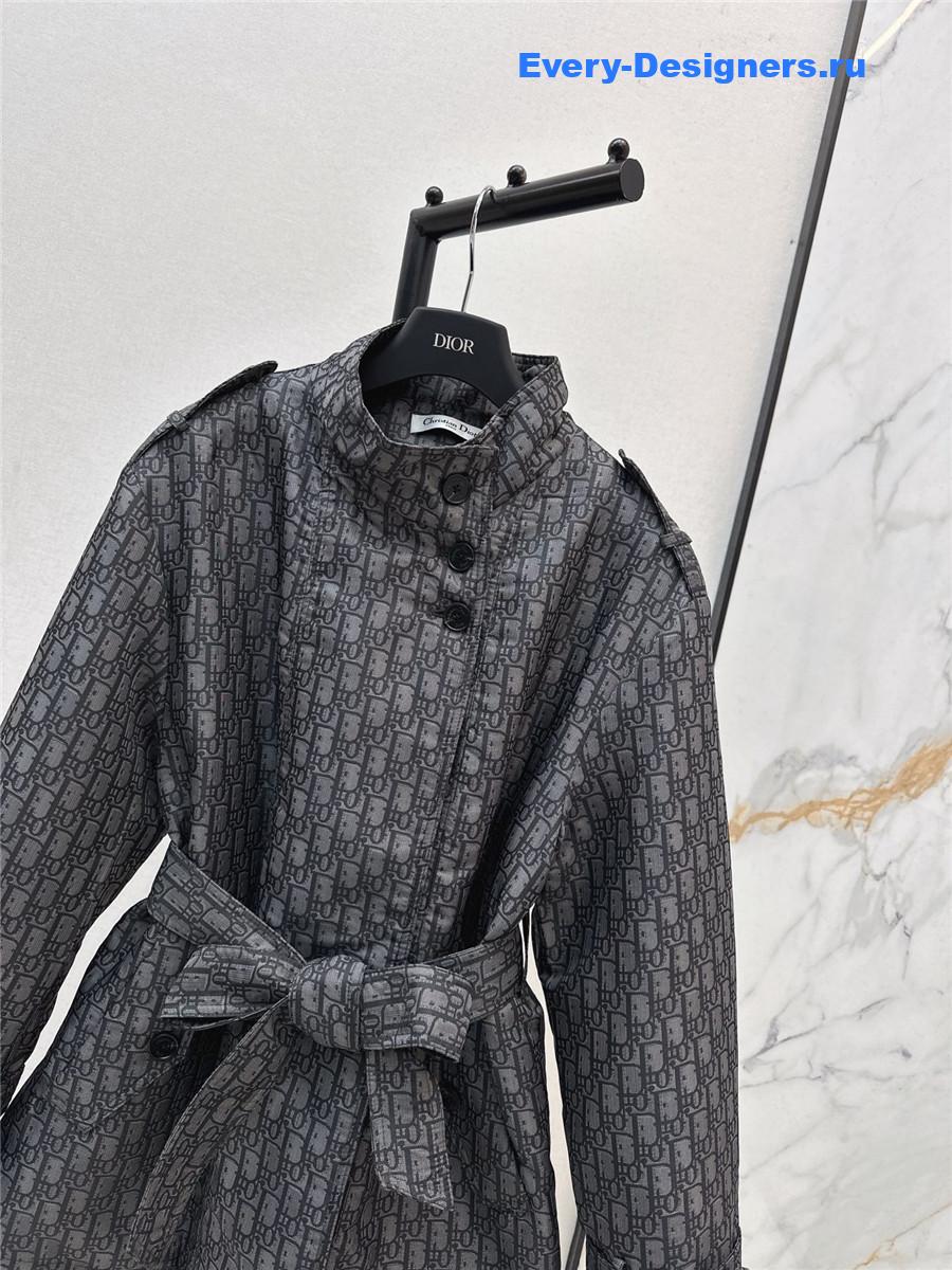 D10r cd stand-up collar monogram jacket