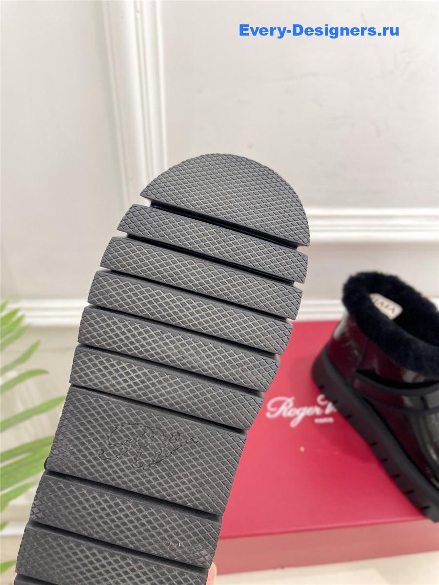 roger u1u1er viv’ winter shearling black leather boots