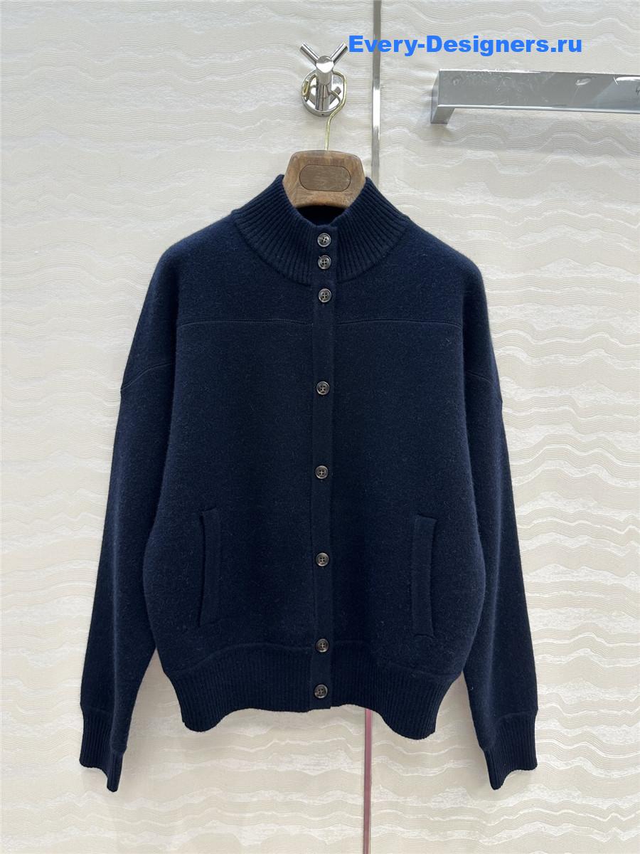 L0r0 P1ana navy button cashmere cardigan