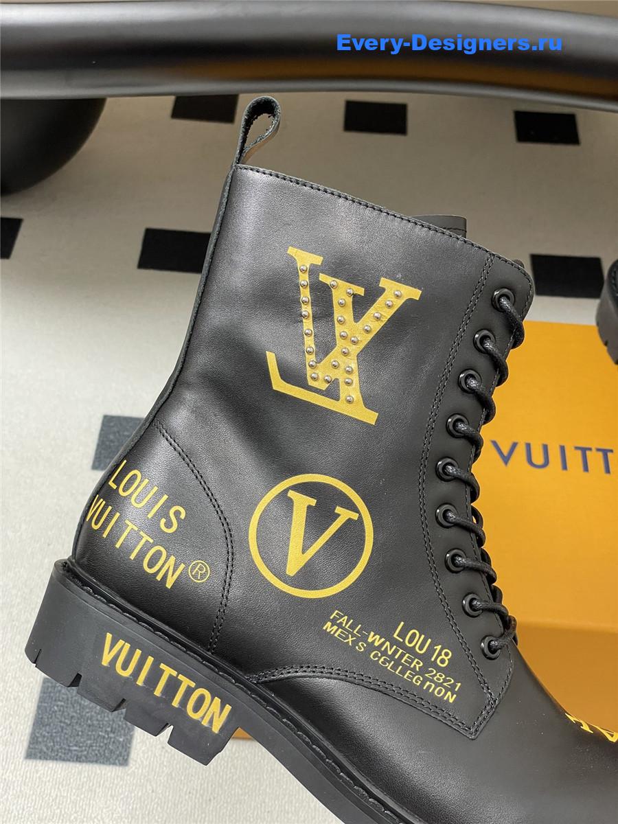 l0vis Vvtt0n black side zipper platform martin boots