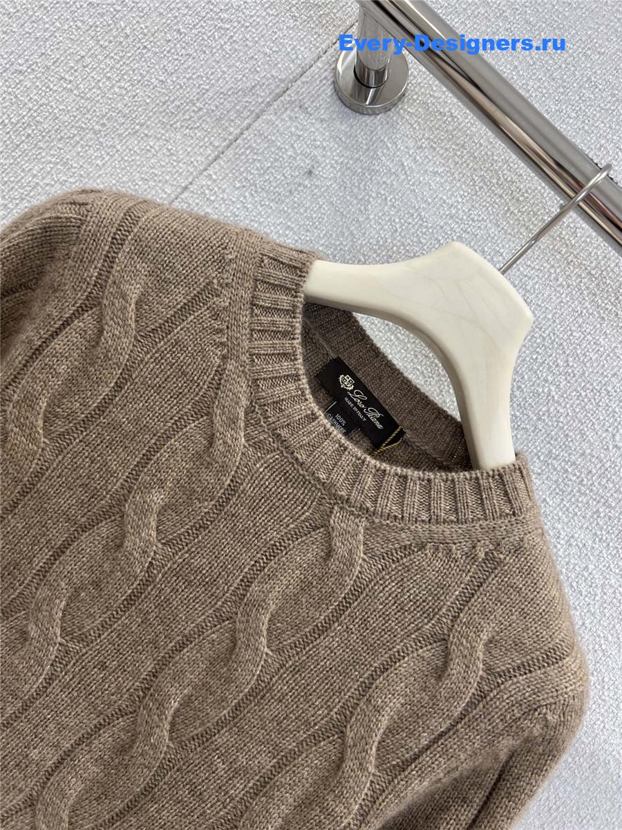 L0r0 P1ana napier cashmere cable-knit sweater set