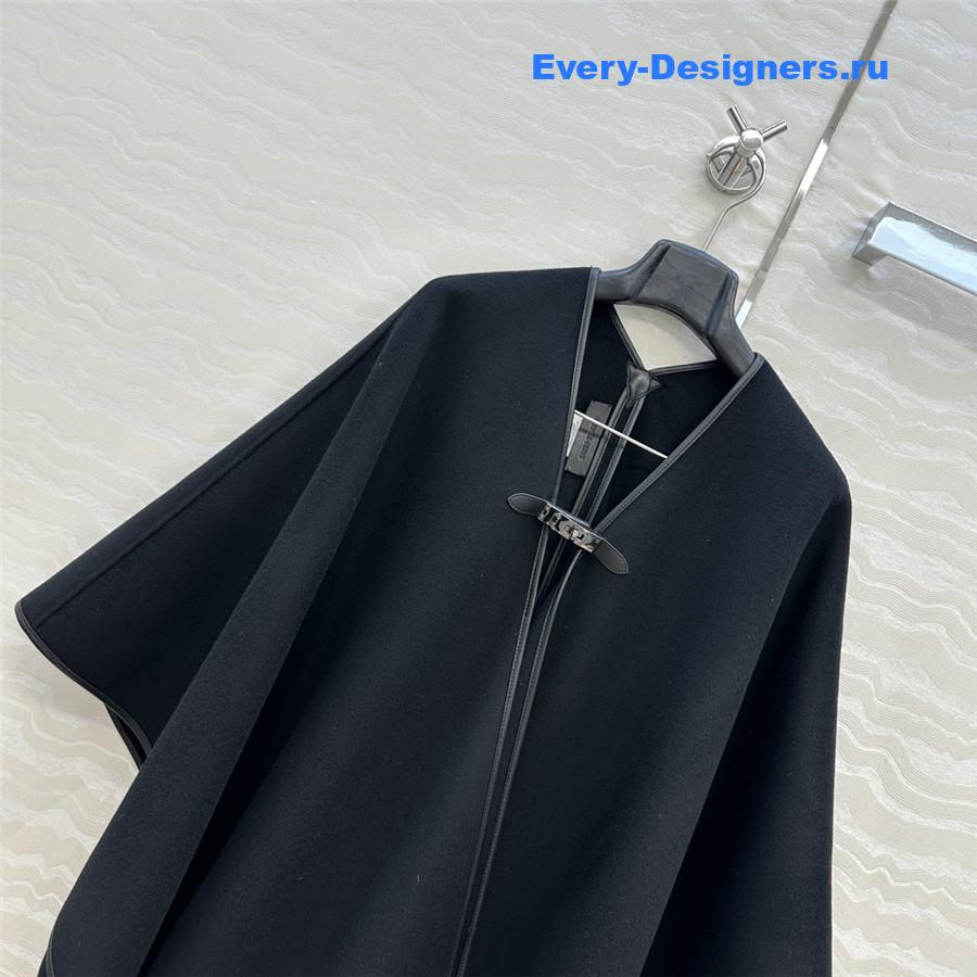 H**me5 black kelly cashmere cape