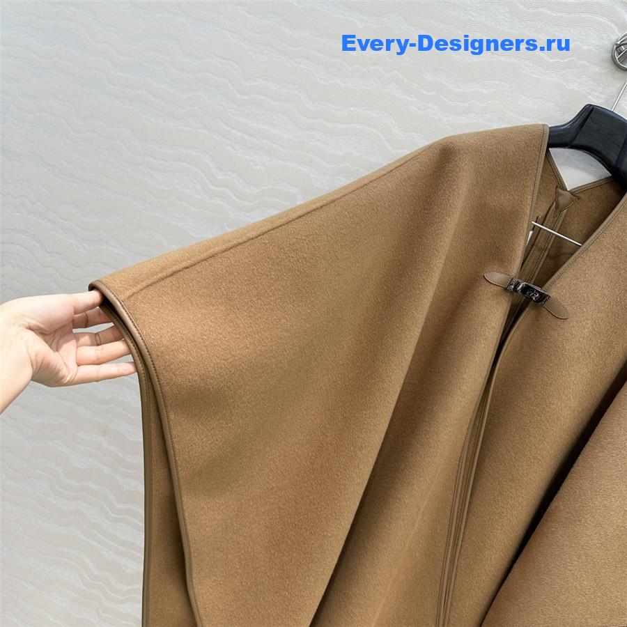 H**me5 camel kelly cashmere cape