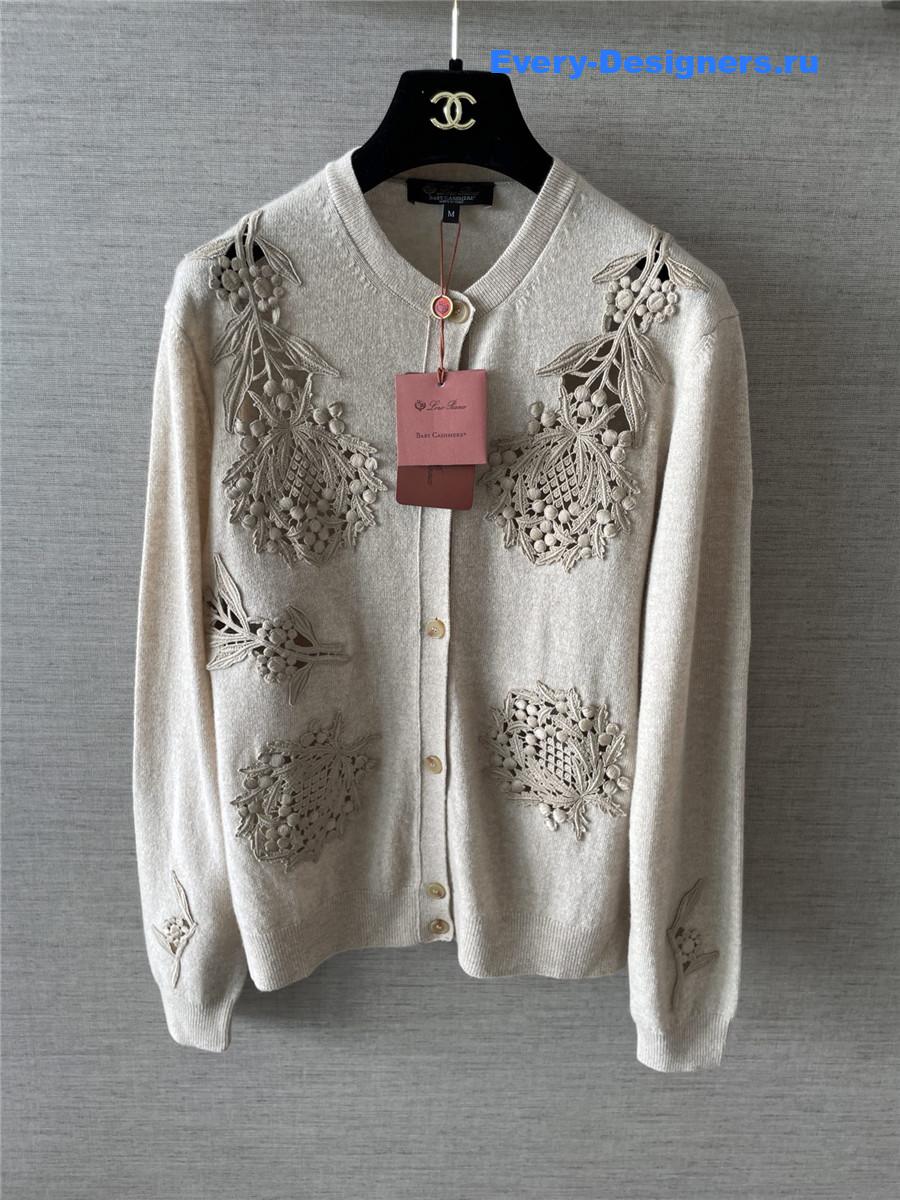 L0r0 P1ana cashmere classic cardigan