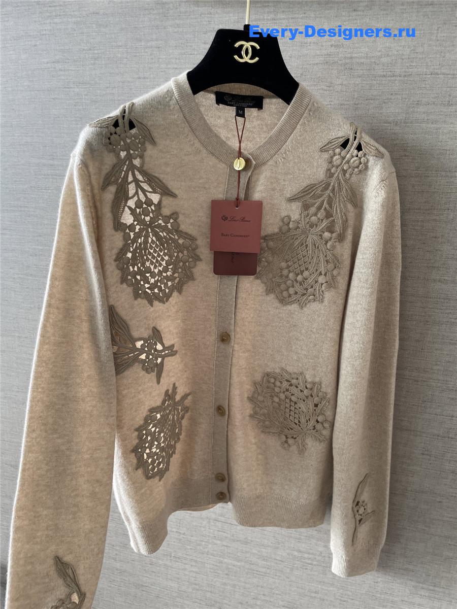 L0r0 P1ana cashmere classic cardigan