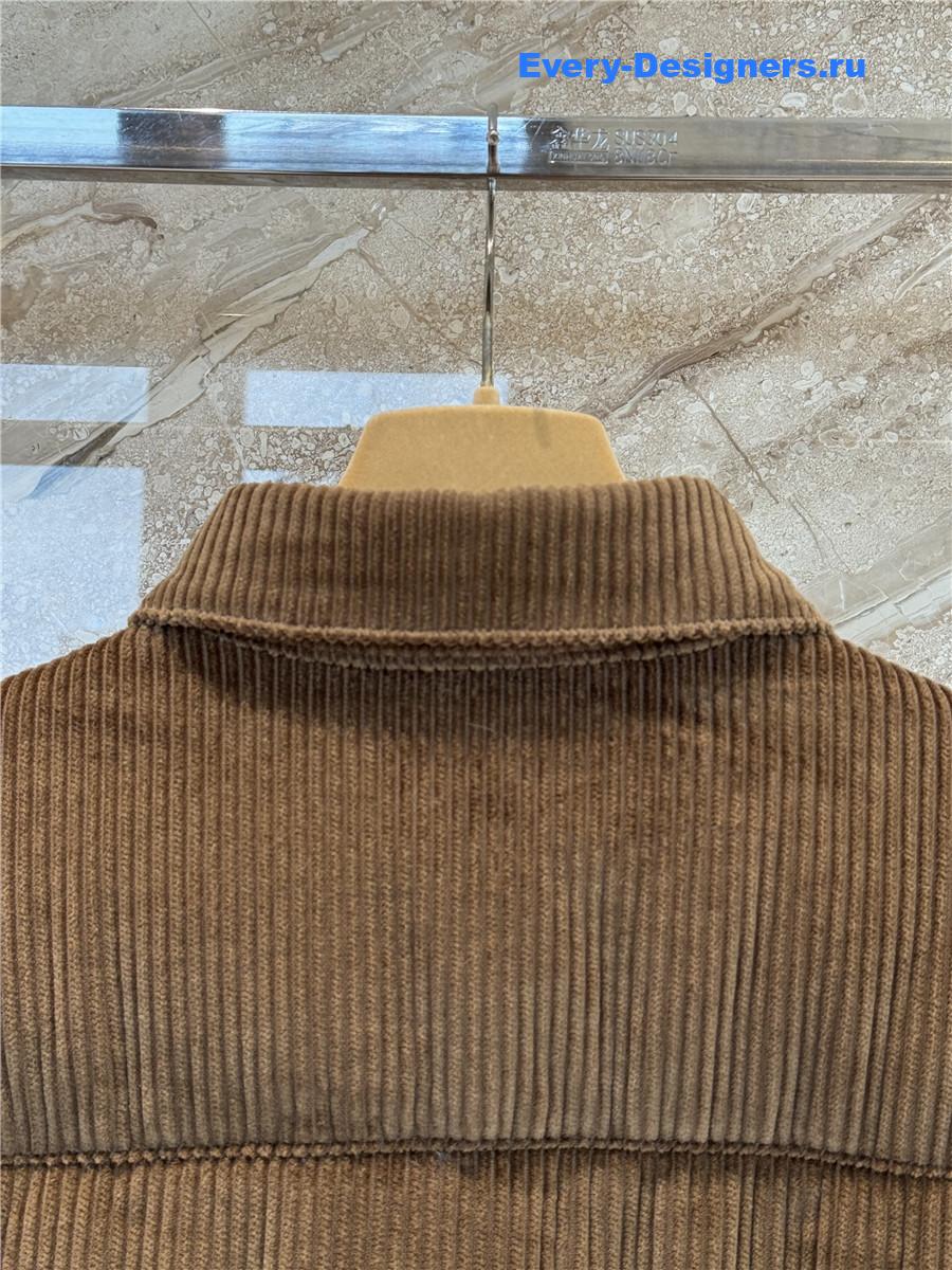 Miu Miu Camel Corduroy Down Jacket