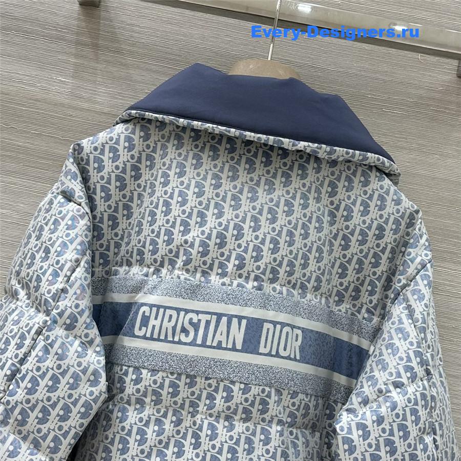 D10r D10ralps blue white quilted technical taffeta puffer jacket
